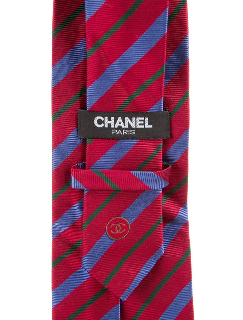 Chanel Silk Printed Tie