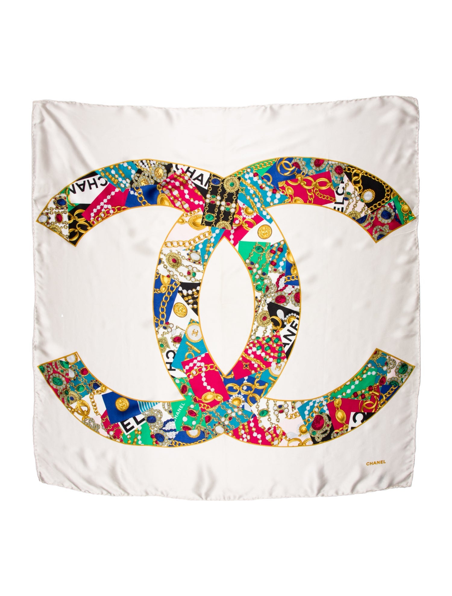 Chanel Silk Vintage Scarf