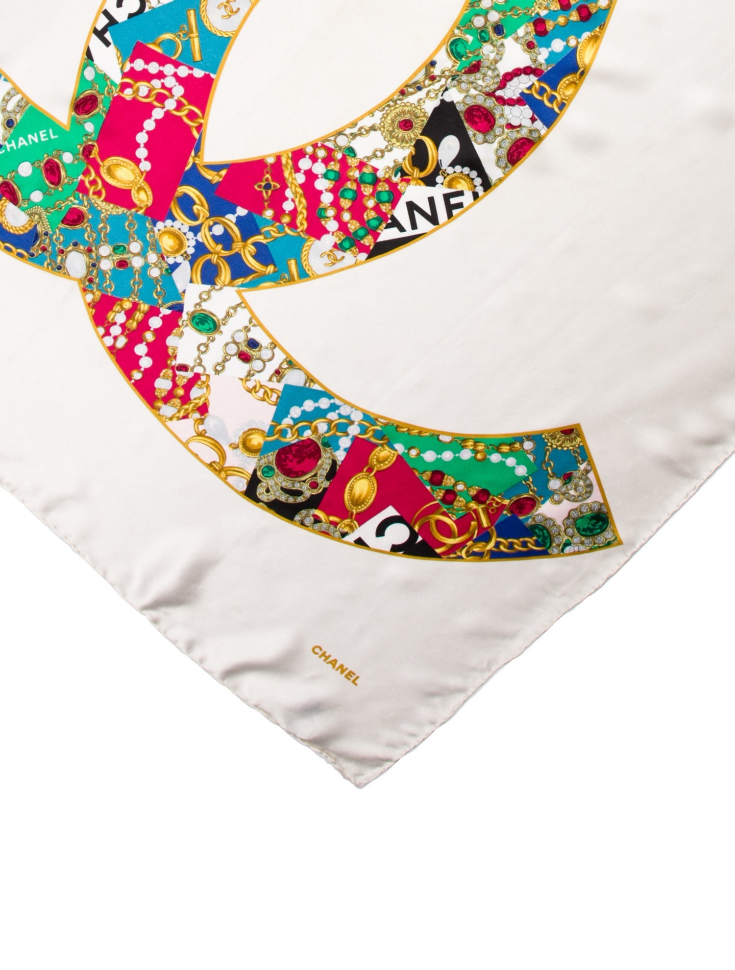 Chanel Silk Vintage Scarf