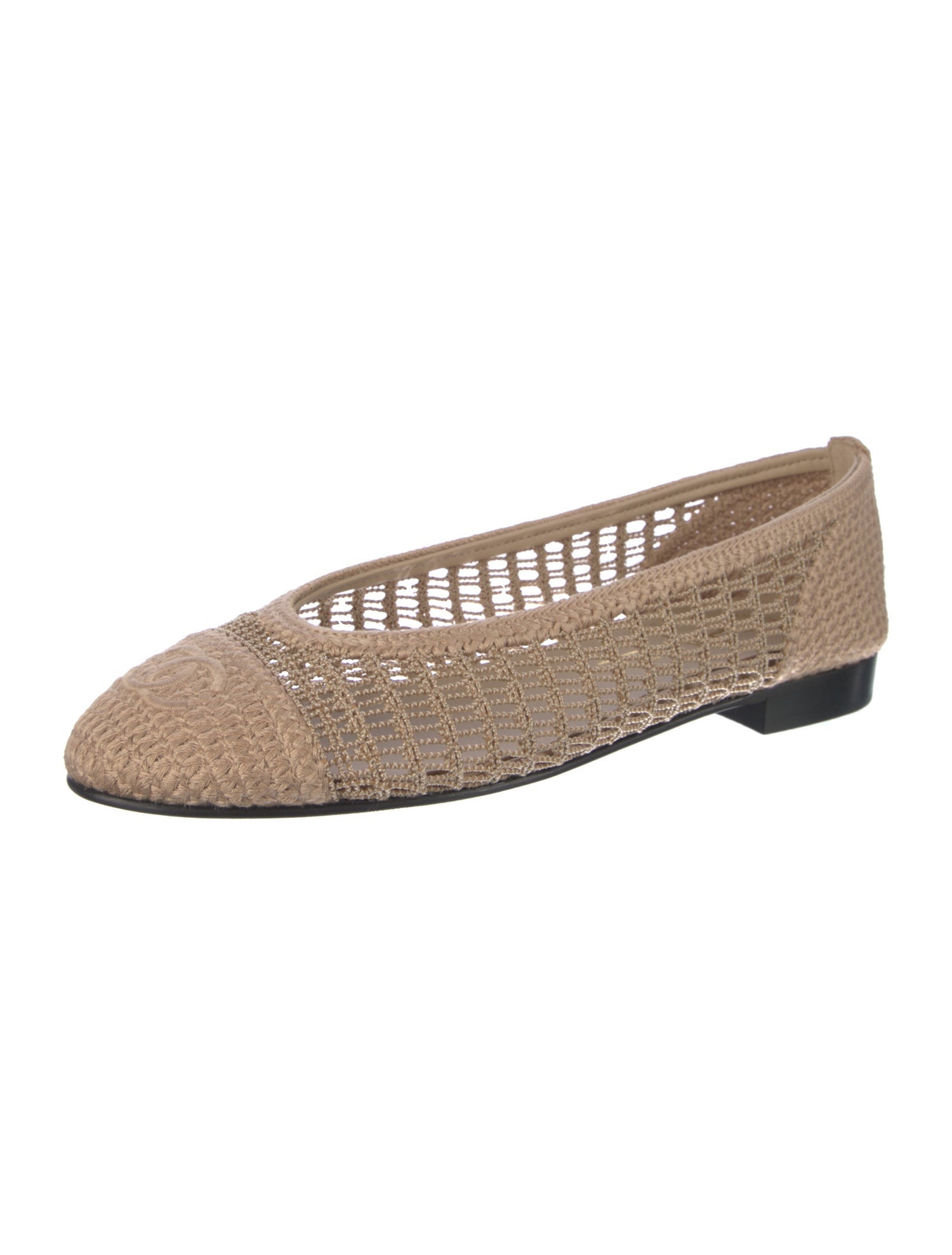 Chanel 2025 Interlocking CC Logo Ballet Flats w/ Tags