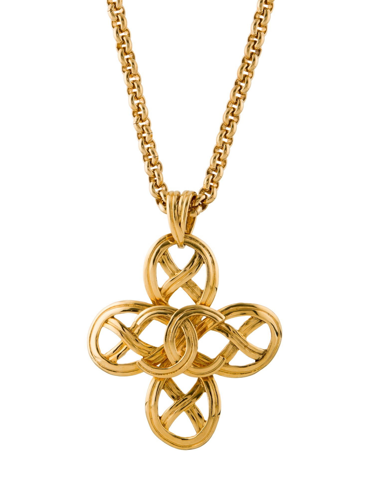 Chanel Vintage CC Pendant Necklace