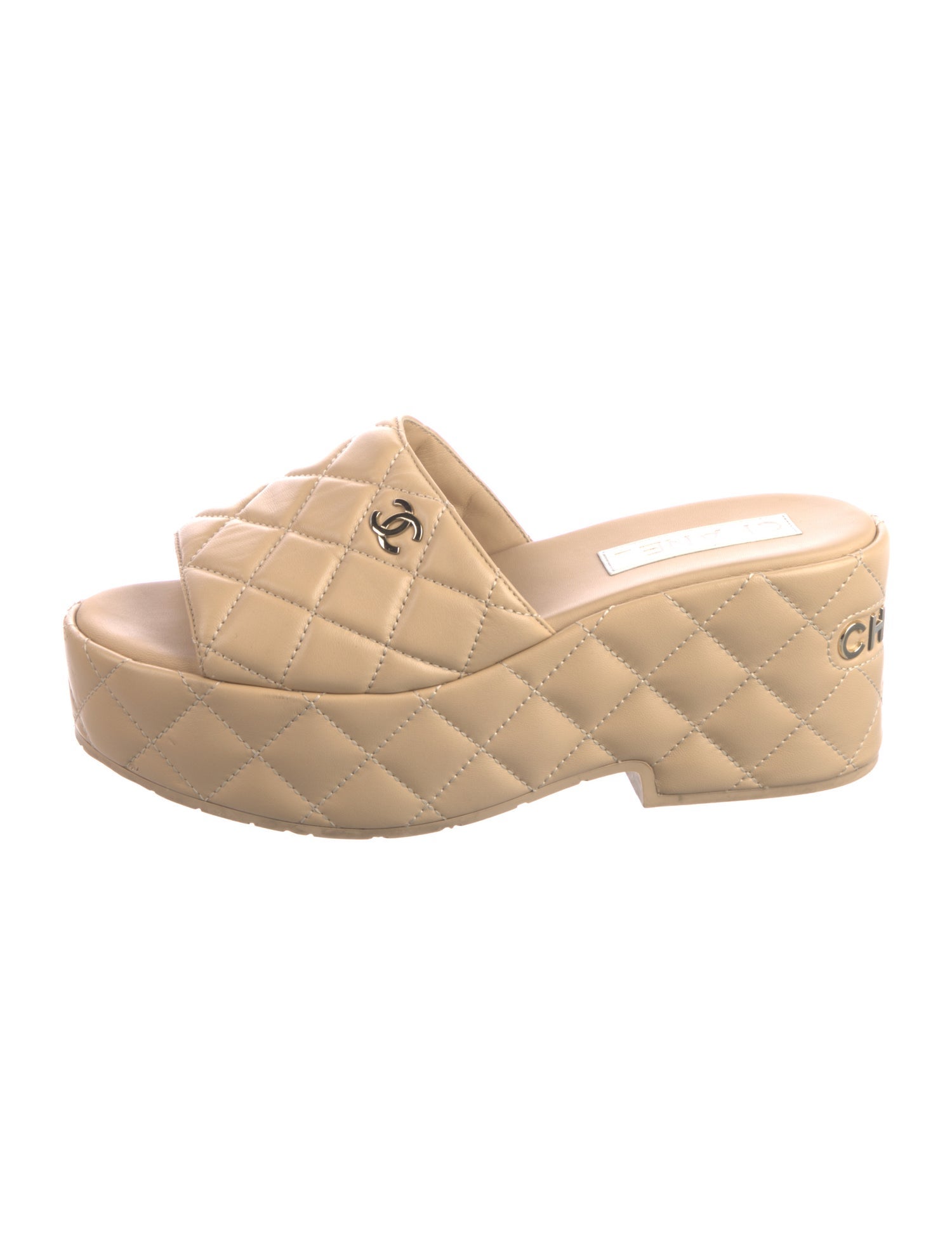 Chanel 2023 Interlocking CC Logo Slides