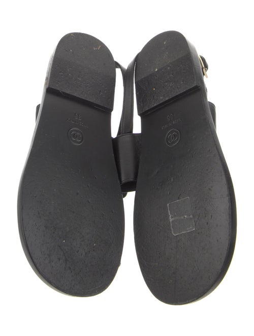 Chanel 2019 Interlocking CC Logo Slingback Sandals