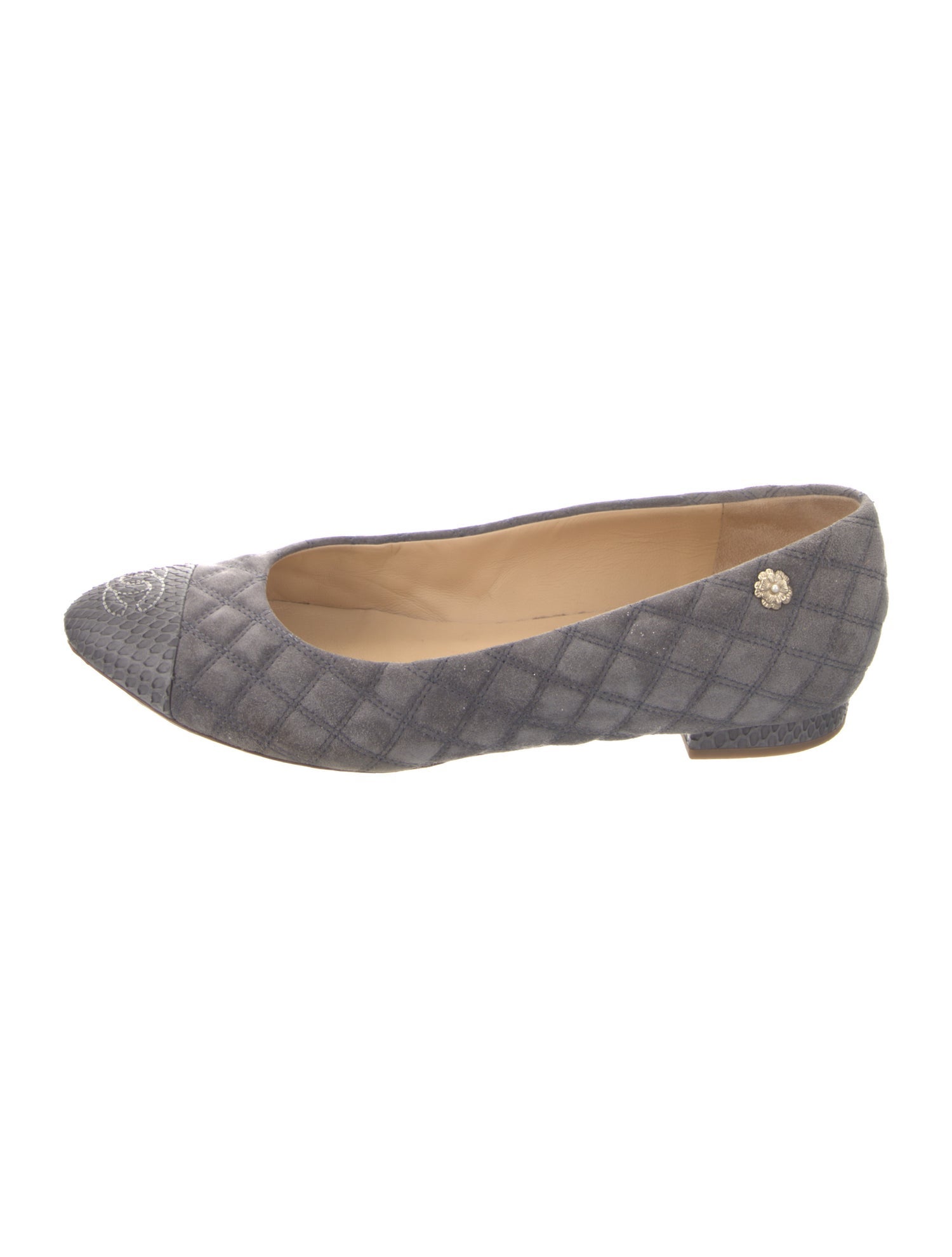 Chanel 2016 Interlocking CC Logo Ballet Flats