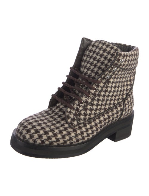 Chanel 2016 Interlocking CC Logo Combat Boots