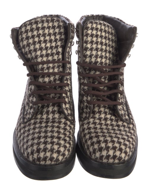 Chanel 2016 Interlocking CC Logo Combat Boots