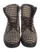 Chanel 2016 Interlocking CC Logo Combat Boots