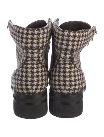 Chanel 2016 Interlocking CC Logo Combat Boots