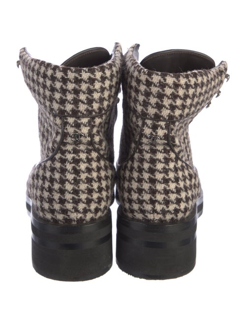 Chanel 2016 Interlocking CC Logo Combat Boots