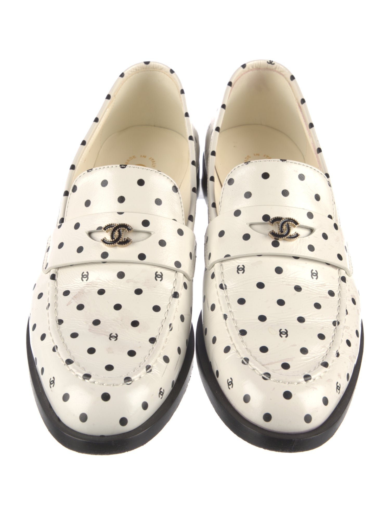 Chanel 2024 Interlocking CC Logo Loafers