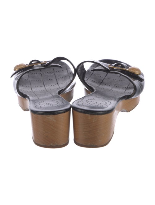 Chanel Interlocking CC Logo Vinyl Slides