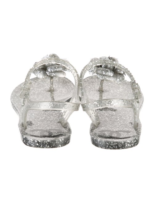 Chanel Interlocking CC Logo Rubber Sandals