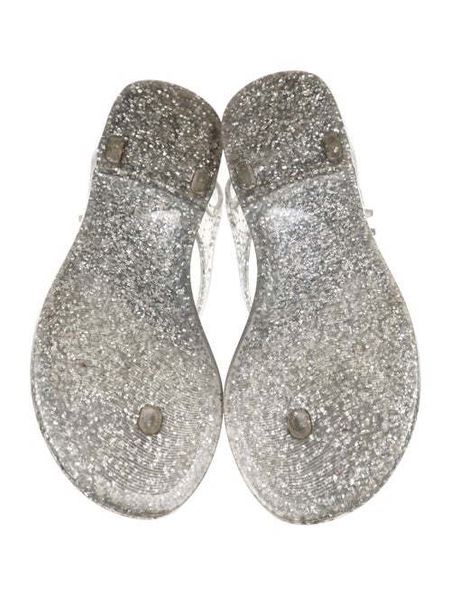 Chanel Interlocking CC Logo Rubber Sandals