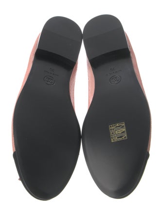 Chanel 2024 Interlocking CC Logo Ballet Flats