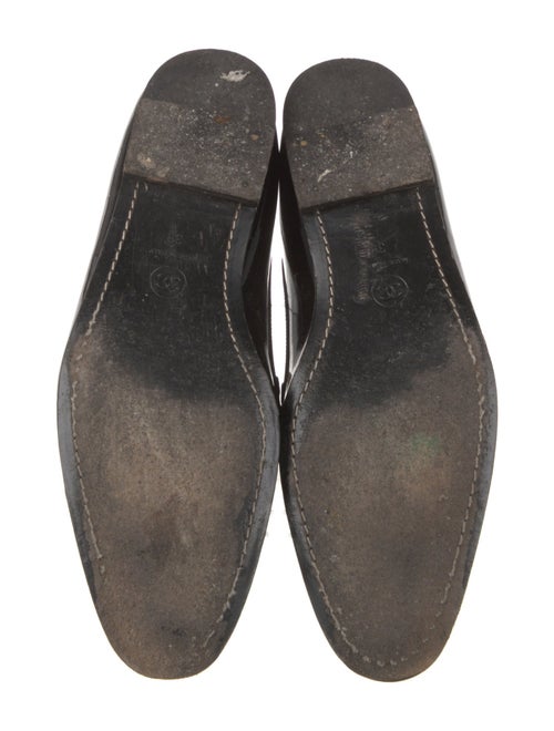 Chanel Interlocking CC Logo Patent Leather Loafers