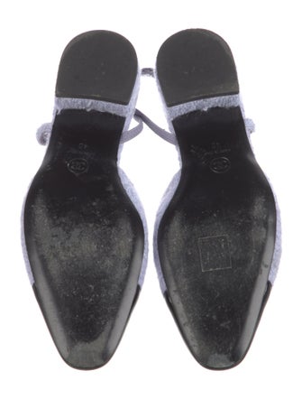 Chanel 2024 Interlocking CC Logo Slingback Flats