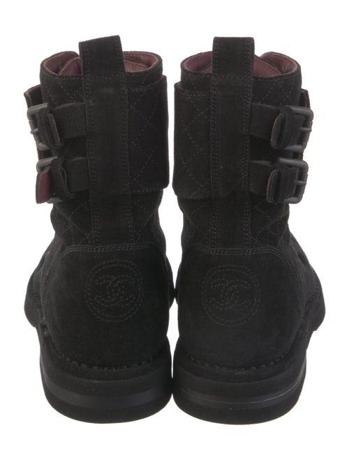 Chanel 2014 Interlocking CC Logo Combat Boots