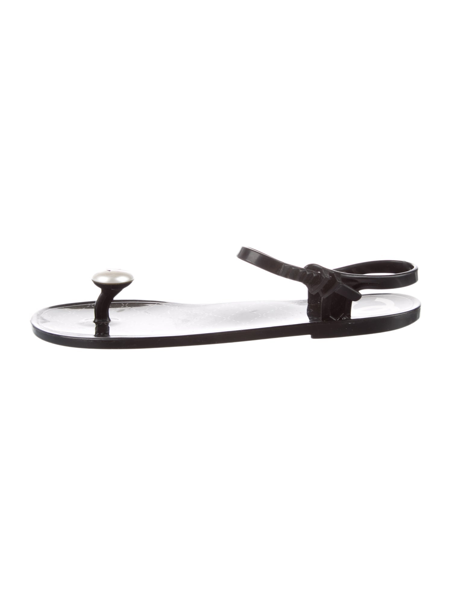 Chanel Vintage Interlocking CC Logo Slingback Sandals