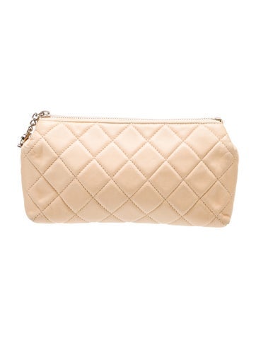 Chanel Cosmetic Bags Quilted CC Pouch