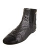 Chanel Interlocking CC Logo Python Chelsea Boots