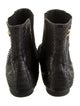 Chanel Interlocking CC Logo Python Chelsea Boots