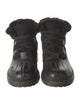 Chanel Interlocking CC Logo Leather Lace-Up Boots