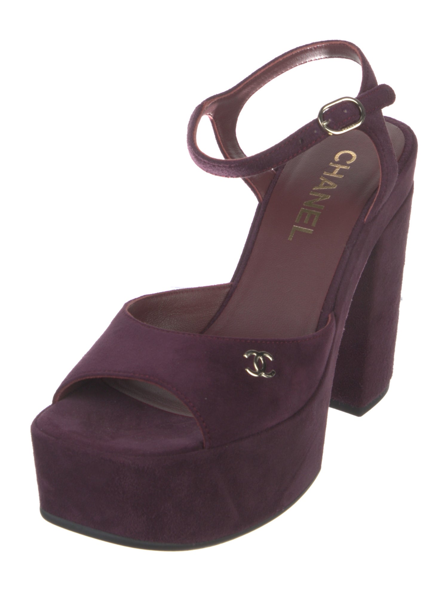 Chanel 2024 Interlocking CC Logo Slingback Sandals