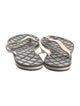 Chanel 2015 Interlocking CC Logo Flip Flops