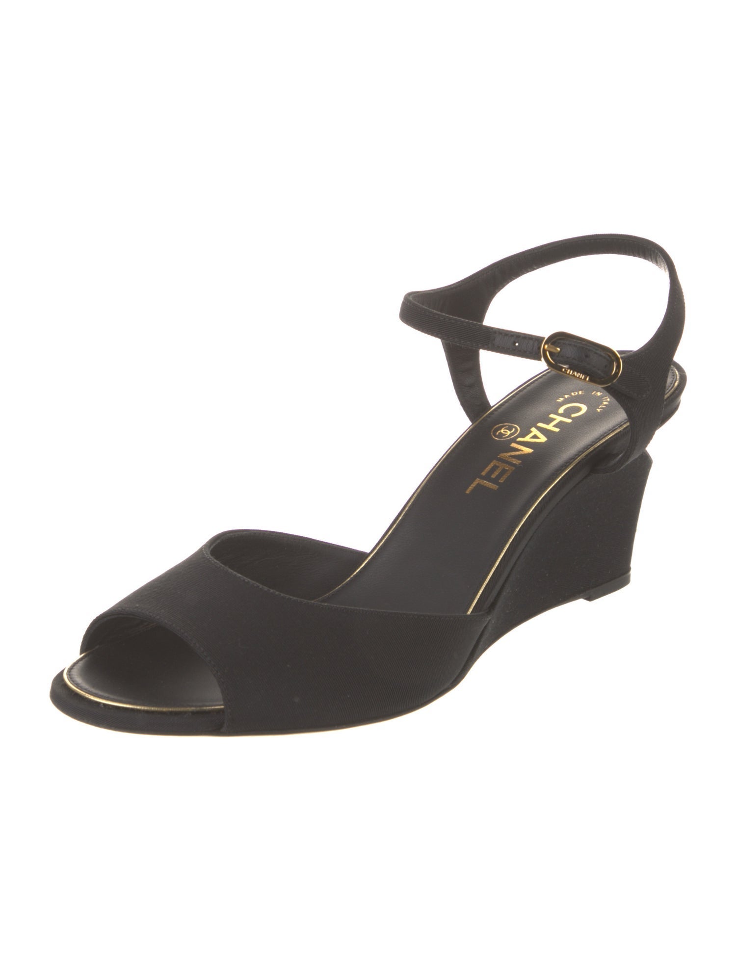 Chanel 2015 Cutout Accent Sandals