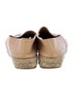 Chanel Interlocking CC Logo Leather Espadrilles