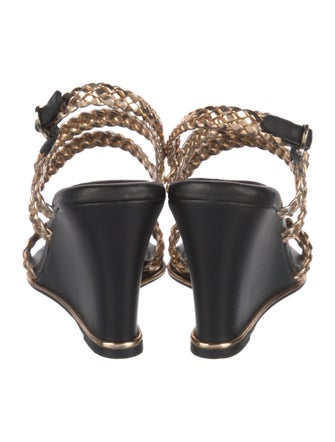 Chanel 2017 Interlocking CC Logo Slingback Sandals