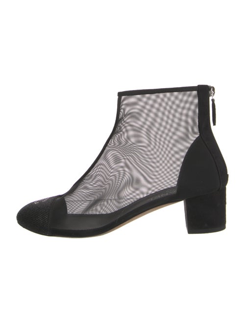 Chanel Interlocking CC Logo Mesh Boots