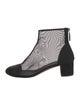 Chanel Interlocking CC Logo Mesh Boots