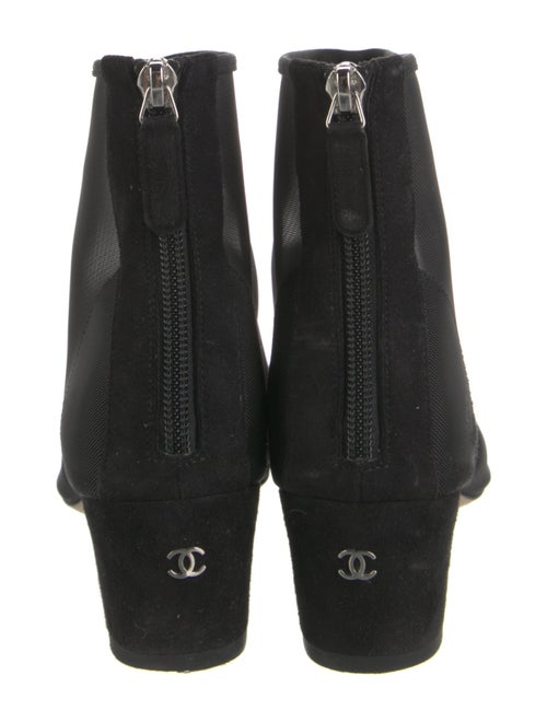 Chanel Interlocking CC Logo Mesh Boots