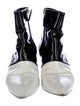 Chanel Interlocking CC Logo Patent Leather Boots