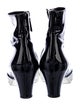 Chanel Interlocking CC Logo Patent Leather Boots