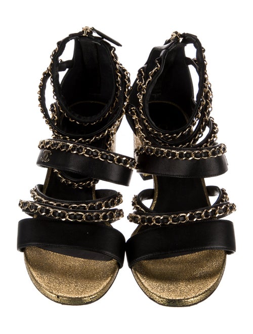 Chanel 2019 Interlocking CC Logo Gladiator Sandals