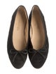Chanel Interlocking CC Logo Suede Ballet Flats