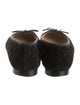 Chanel Interlocking CC Logo Suede Ballet Flats