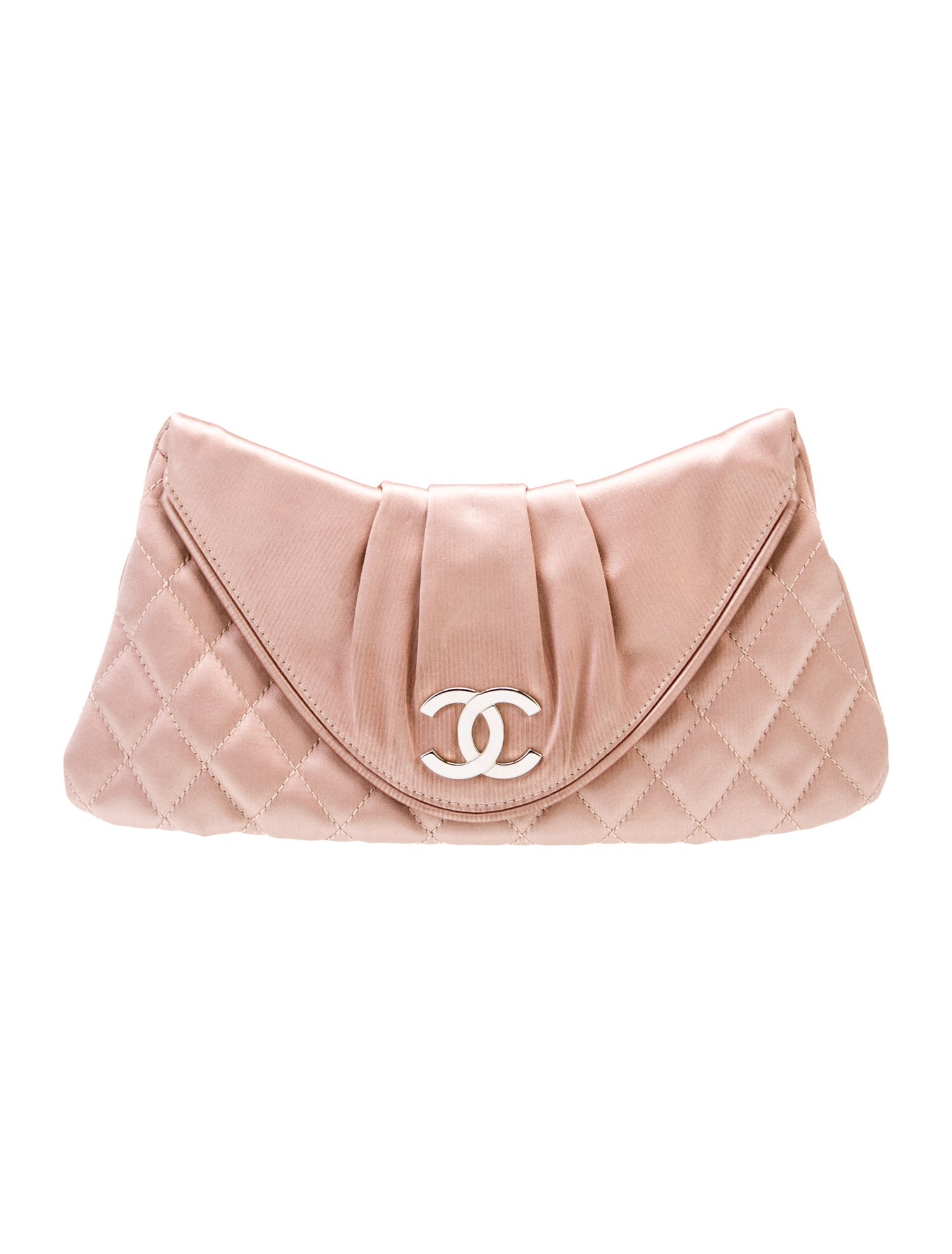 Chanel Satin Half Moon Clutch