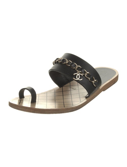 Chanel 2019 Interlocking CC Logo Sandals