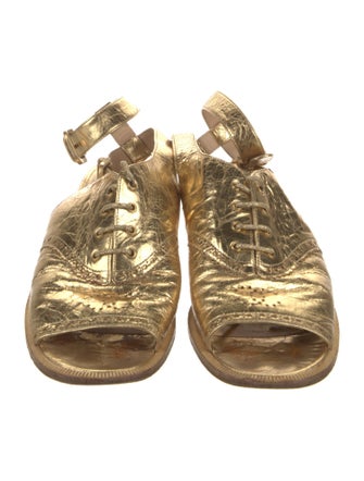 Chanel 2015 Interlocking CC Logo Gladiator Sandals