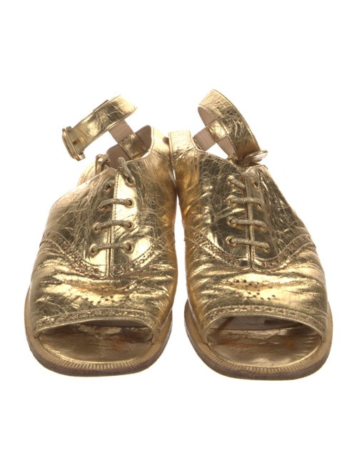 Chanel 2015 Interlocking CC Logo Gladiator Sandals