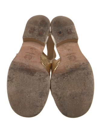 Chanel 2015 Interlocking CC Logo Gladiator Sandals