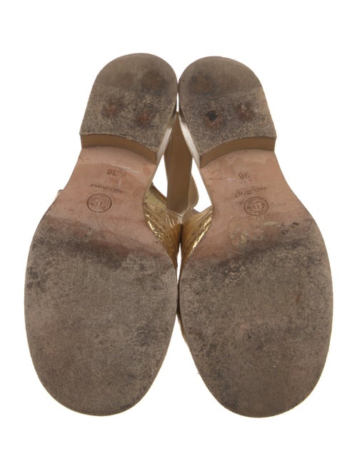 Chanel 2015 Interlocking CC Logo Gladiator Sandals