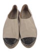 Chanel Interlocking CC Logo Leather Espadrilles