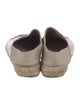 Chanel Interlocking CC Logo Leather Espadrilles