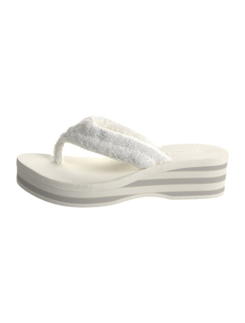 Chanel 2025 Interlocking CC Logo Flip Flops