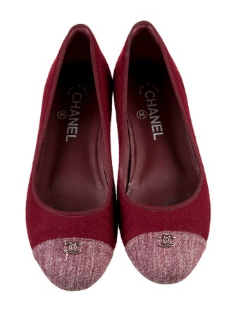 Chanel 2012 Interlocking CC Logo Ballet Flats