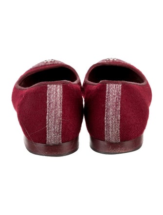 Chanel 2012 Interlocking CC Logo Ballet Flats